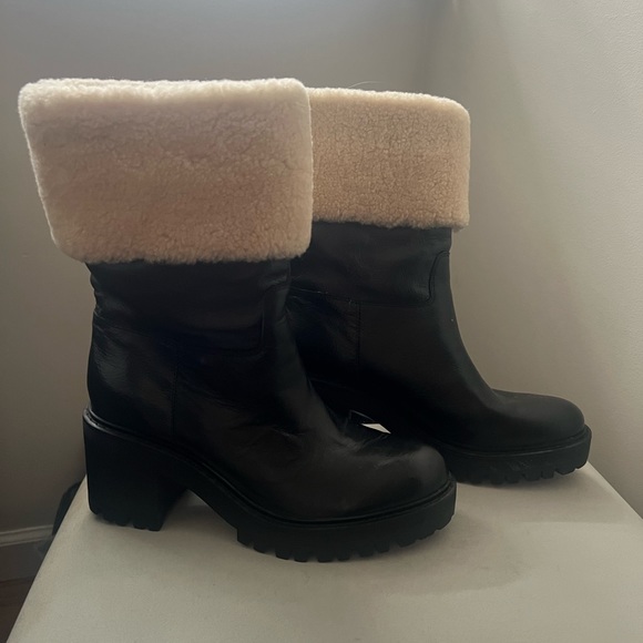 MARC FISHER FUR CUFF BOOTIE - Picture 7 of 16